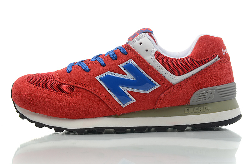 Chaussure New Balance Running 574 Homme en Rouge Pas Cher